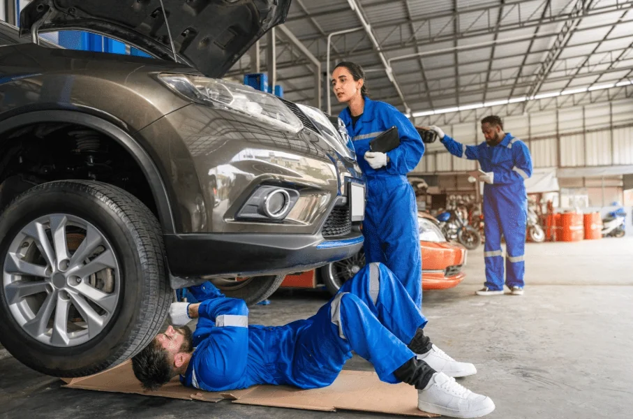 пол для автосервиса